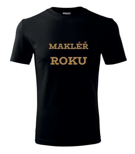 Černé tričko makléř roku