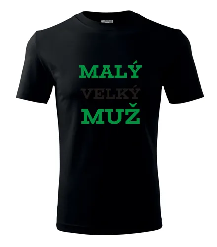Černé tričko malý velký muž