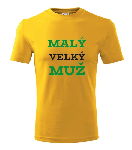 Žluté tričko malý velký muž