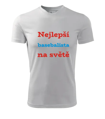 Bílé tričko nejlepší basebalista na světě