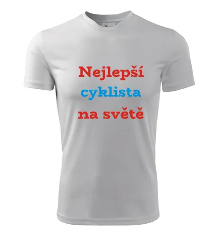 Bílé tričko nejlepší cyklista na světě