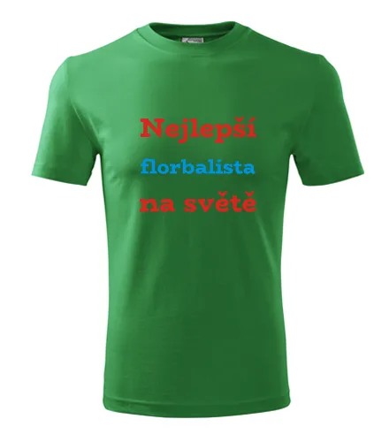 Zelené tričko nejlepší florbalista na světě