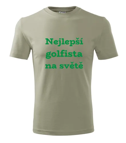 Khaki tričko nejlepší golfista na světě
