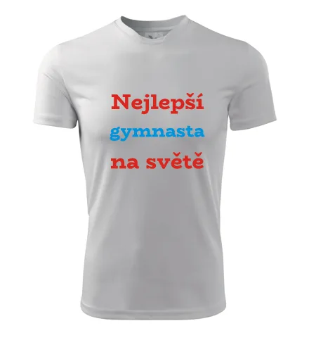 Bílé tričko nejlepší gymnasta na světě