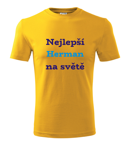 Žluté tričko nejlepší Herman na světě