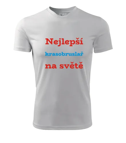Bílé tričko nejlepší krasobruslař na světě