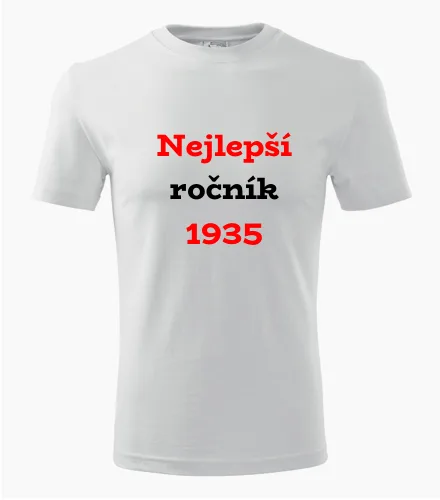 Bílé tričko Nejlepší ročník 1935