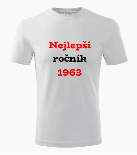 Bílé tričko Nejlepší ročník 1963