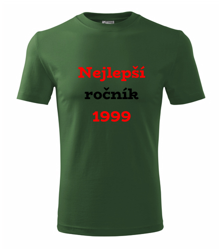 Lahvově zelené tričko Nejlepší ročník 1999