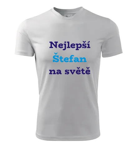 Bílé tričko nejlepší Štefan na světě
