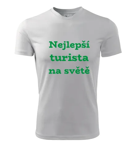 Bílé tričko nejlepší turista na světě