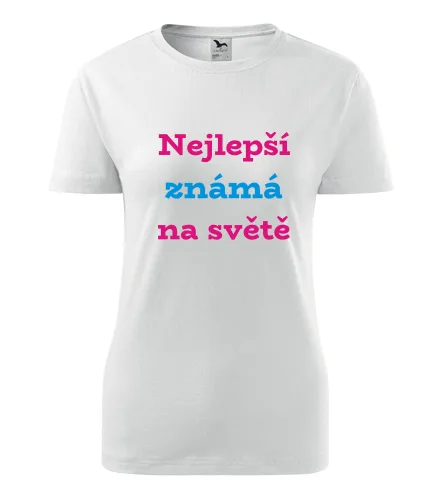 Bílé dámské tričko nejlepší známá dámské