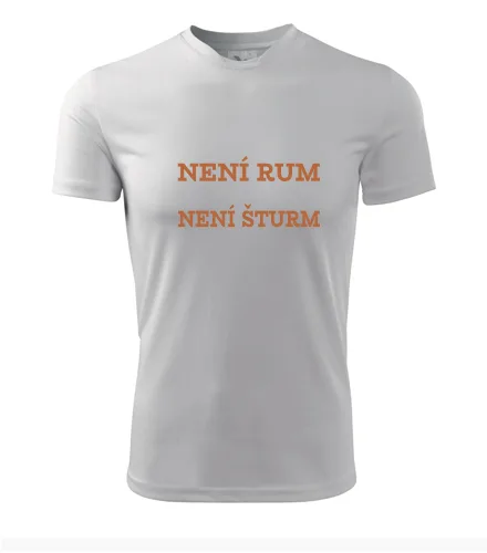 Bílé tričko Není rum šturm