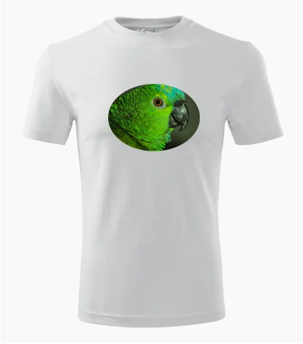 Bílé tričko s papouškem 2