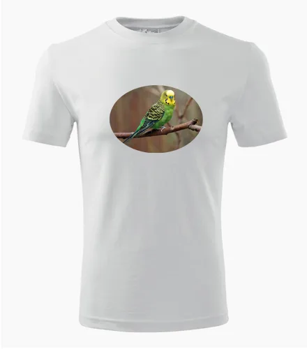 Bílé tričko s papouškem 3