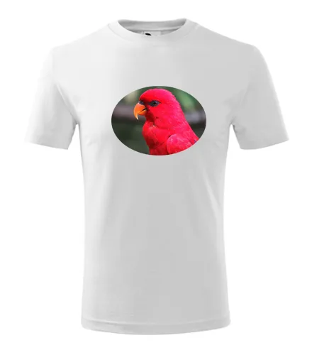 Bílé dětské tričko s papouškem 4