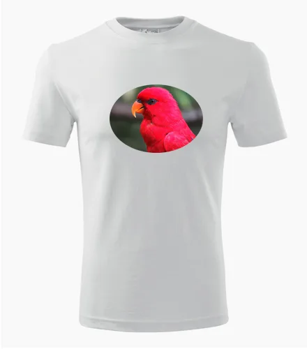 Bílé tričko s papouškem 4