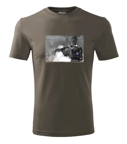 trička s potiskem Army tričko s parní lokomotivou C61 20 