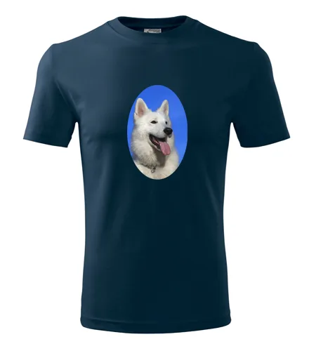 Tmavě modré tričko se psem 3