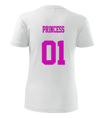 Bílé dámské tričko princess