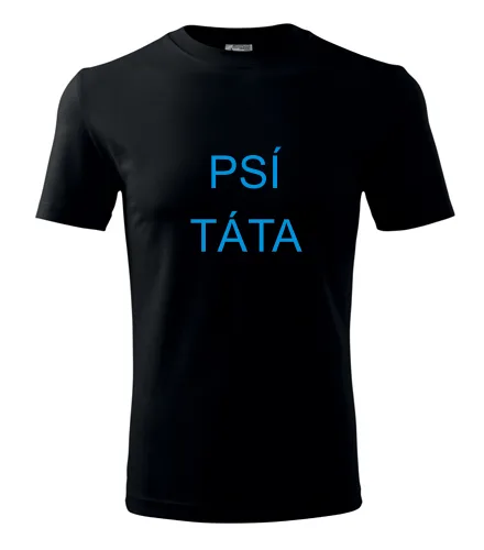 Černé tričko psí táta