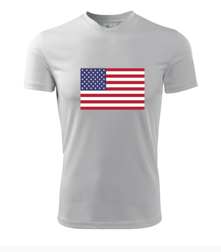 Tričko s americkou vlajkou - Trička s vlajkou pánská