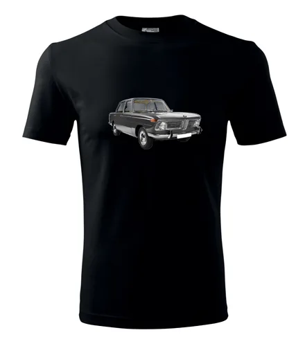 trička s potiskem Černé tričko s BMW 1600 