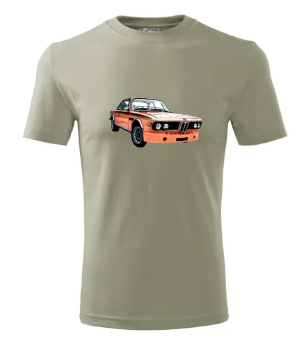 trička s potiskem Khaki tričko s kresbou BMW 30 CSL 