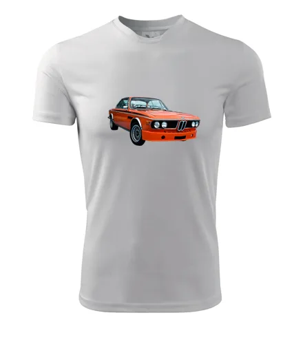 trička s potiskem Bílé tričko s BMW 30 CSL 