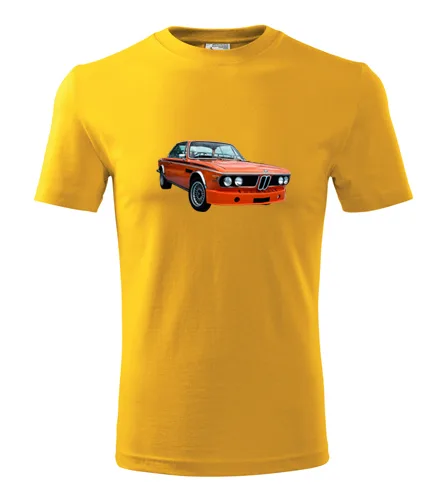 trička s potiskem Žluté tričko s BMW 30 CSL 