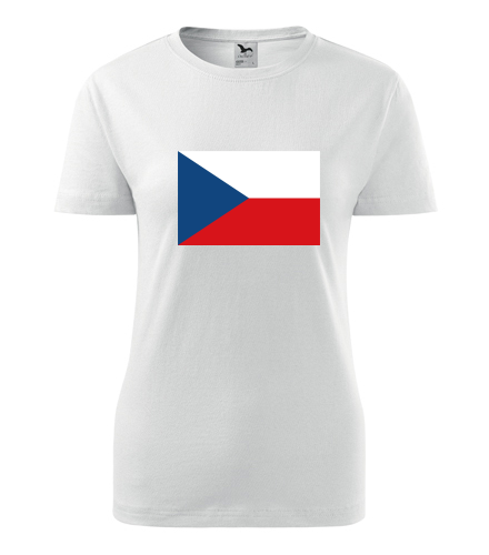 Dámské tričko s českou vlajkou - Vlastenecká trička