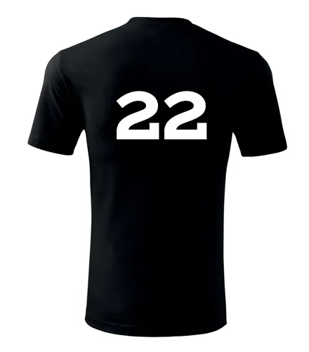 Černé tričko s číslem 22