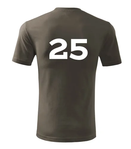 Army tričko s číslem 25