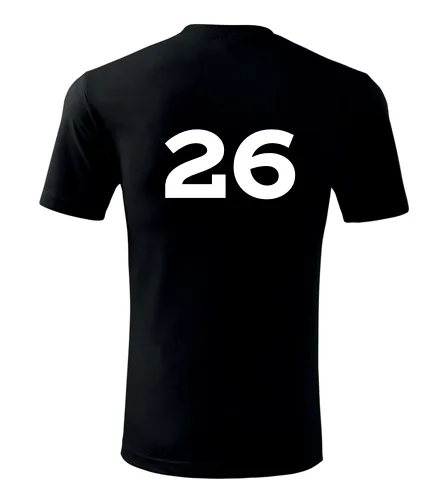 Černé tričko s číslem 26