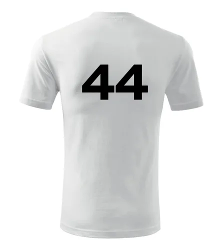 Bílé tričko s číslem 44