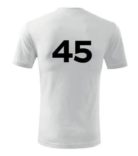 Bílé tričko s číslem 45