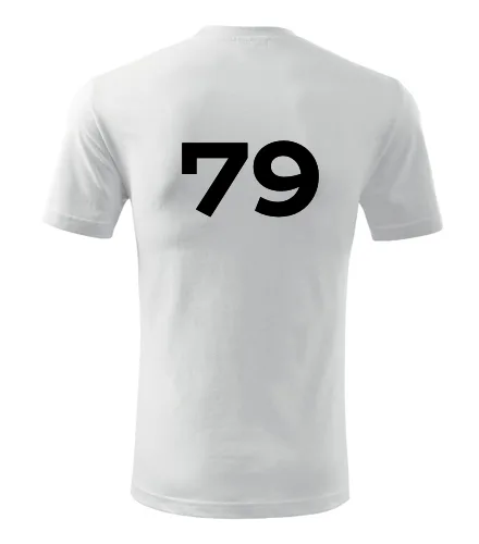 Bílé tričko s číslem 79