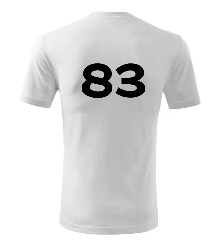 Bílé tričko s číslem 83