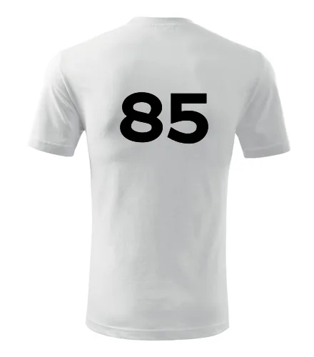 Bílé tričko s číslem 85