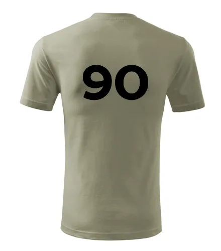 Khaki tričko s číslem 90