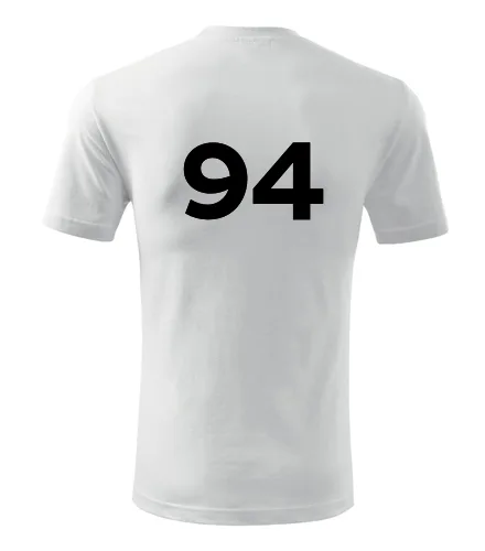 Bílé tričko s číslem 94