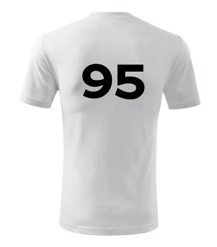 Bílé tričko s číslem 95