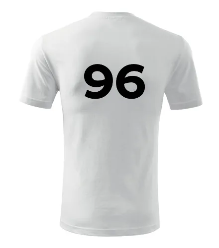 Bílé tričko s číslem 96