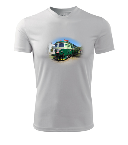 Tričko s elektrickou lokomotivou Bobina - Dárek pro železničáře