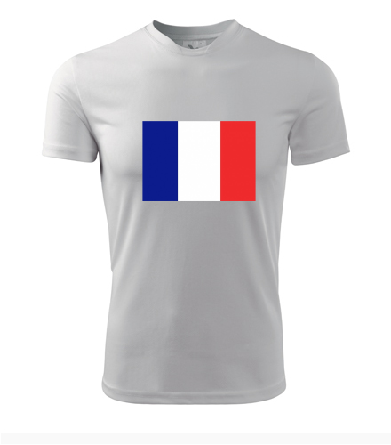 Tričko s francouzskou vlajkou - Trička s vlajkou pánská