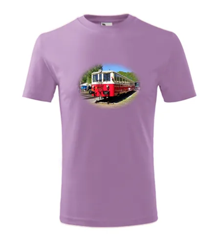 trička s potiskem Fialové dětské tričko s motoráčkem 830 