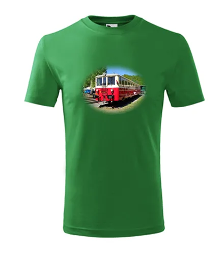 trička s potiskem Zelené dětské tričko s motoráčkem 830 