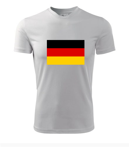 Tričko s německou vlajkou - Trička s vlajkou pánská