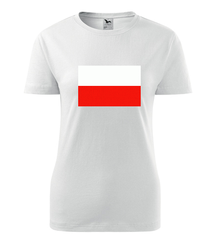 Dámské tričko s polskou vlajkou