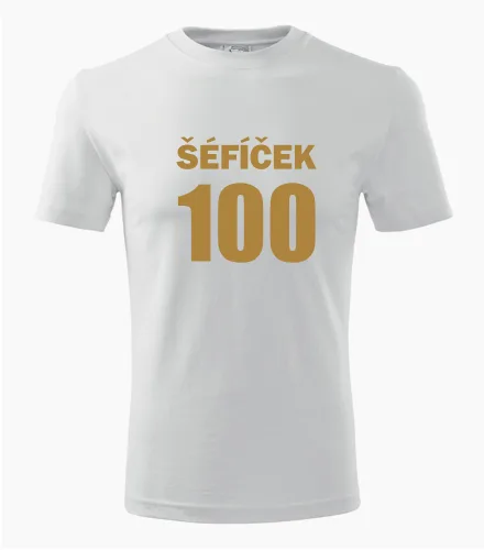 Bílé tričko Šéfíček 100